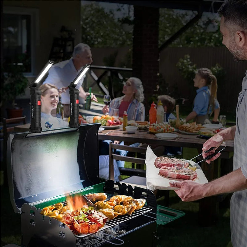 Hangable Versatile Rechargeable COB LED Work Light with Magnetic Base