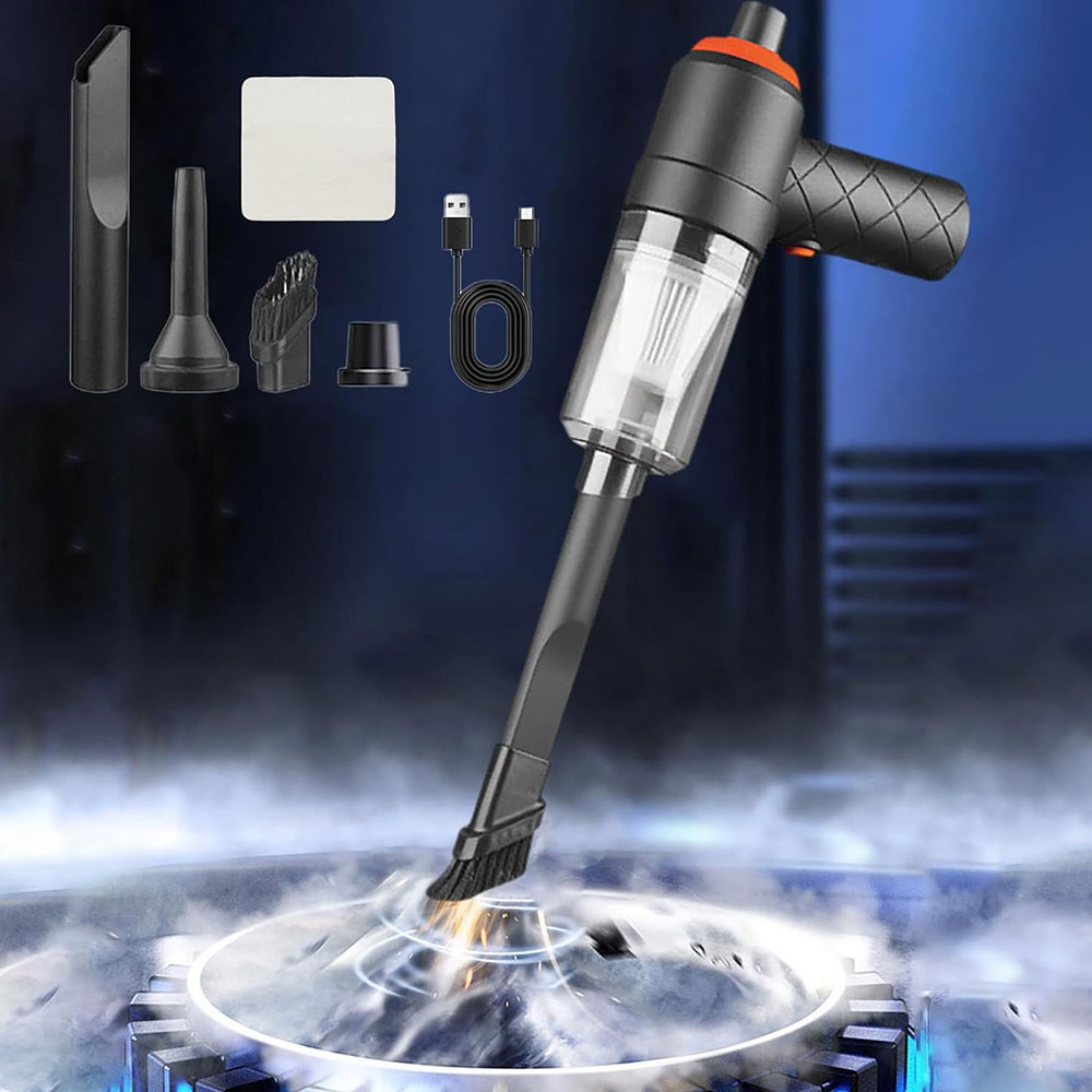 Electric Wireless Handheld Car Vacuum Cleaner - USB Rechargeable