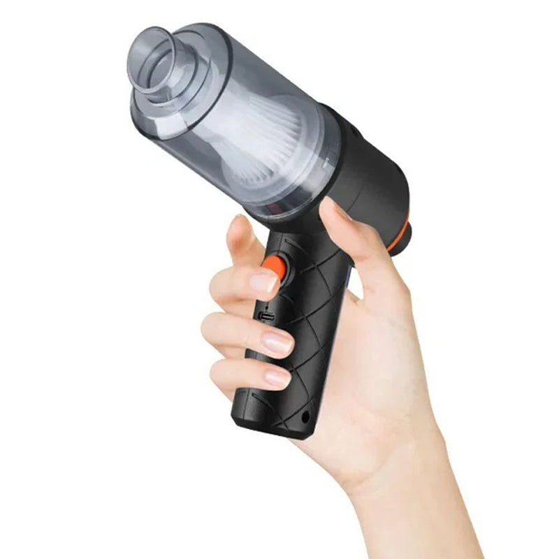 Electric Wireless Handheld Car Vacuum Cleaner - USB Rechargeable