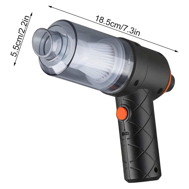 Electric Wireless Handheld Car Vacuum Cleaner - USB Rechargeable
