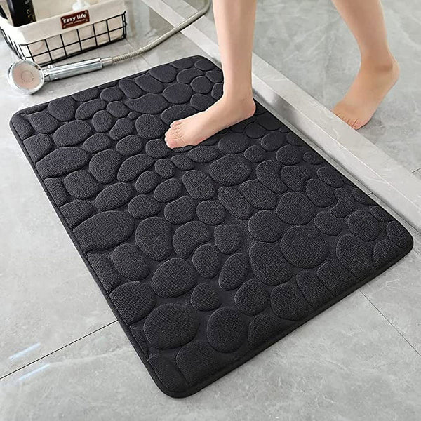 Cobblestone Design Quick Drying 3D Non-Slip Bath Mat