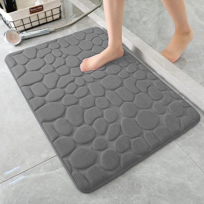 Cobblestone Design Quick Drying 3D Non-Slip Bath Mat
