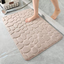 Cobblestone Design Quick Drying 3D Non-Slip Bath Mat