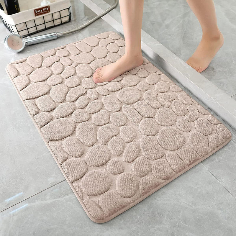 Cobblestone Design Quick Drying 3D Non-Slip Bath Mat
