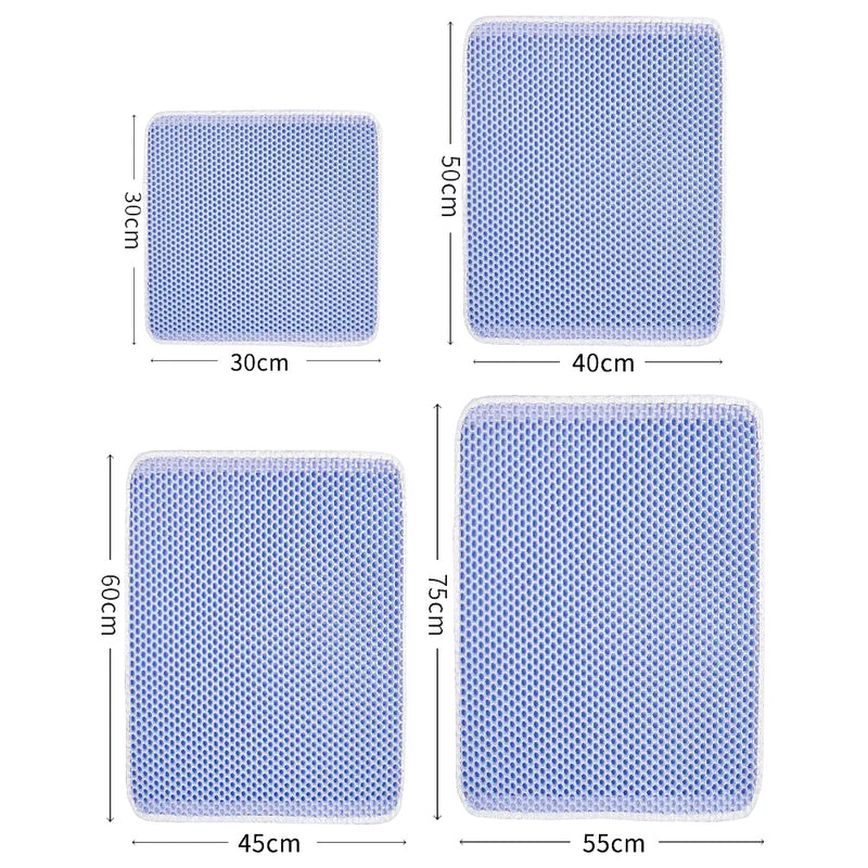 Double Layer Waterproof Cat Litter Mat Non-slip Washable Cat Sand Mat