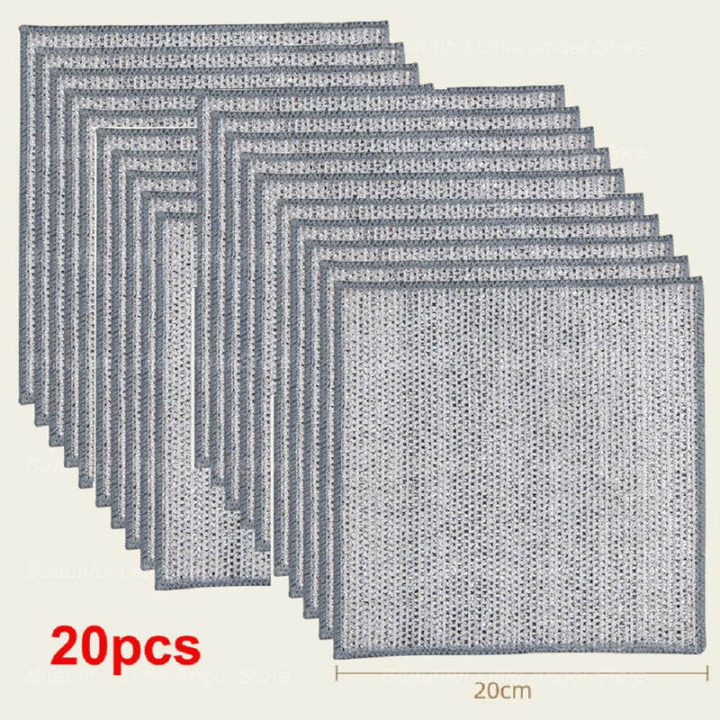 Double-layer Steel Wire Cloth Cleaning Cloths