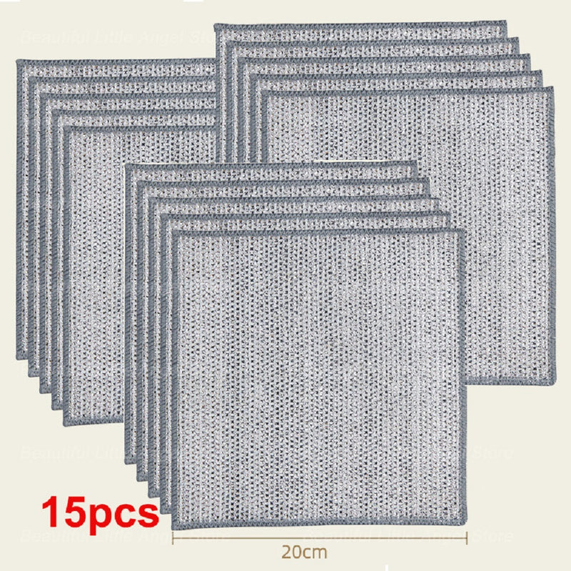 Double-layer Steel Wire Cloth Cleaning Cloths