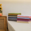 Soft Solid Color Bed Sheet for Double Bed