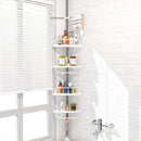 STORFEX 4 Layer Corner Shower Caddy, Adjustable Shower Shelf_0