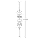 STORFEX 4 Layer Corner Shower Caddy, Adjustable Shower Shelf_4