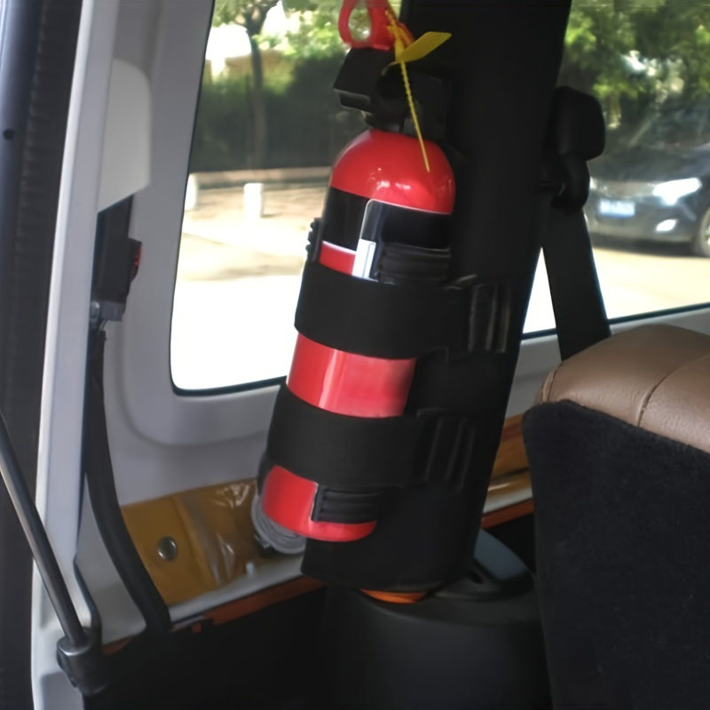 Adjustable Fire Extinguisher Mount Strap for Jeep Wrangler TJ JK JL 1997-2018