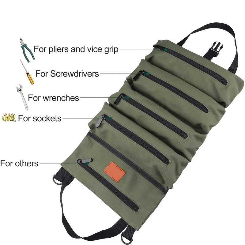 Multi-Purpose Canvas Roll Up Tool Bag