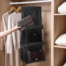 6-Pocket Foldable Hanging Organizer for Handbags