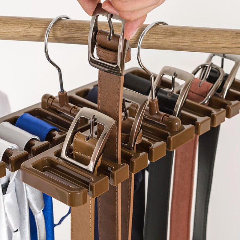 Tie Hanger Wardrobe Belt Rotating Organizer Rack