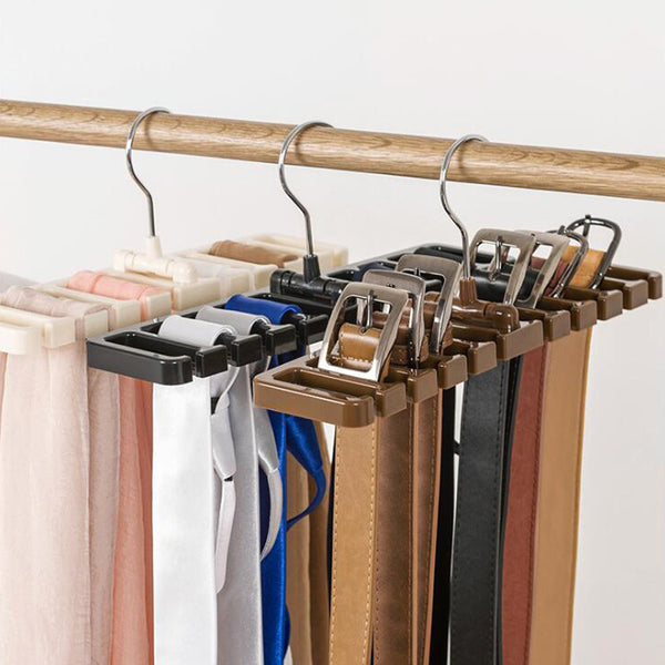 Tie Hanger Wardrobe Belt Rotating Organizer Rack