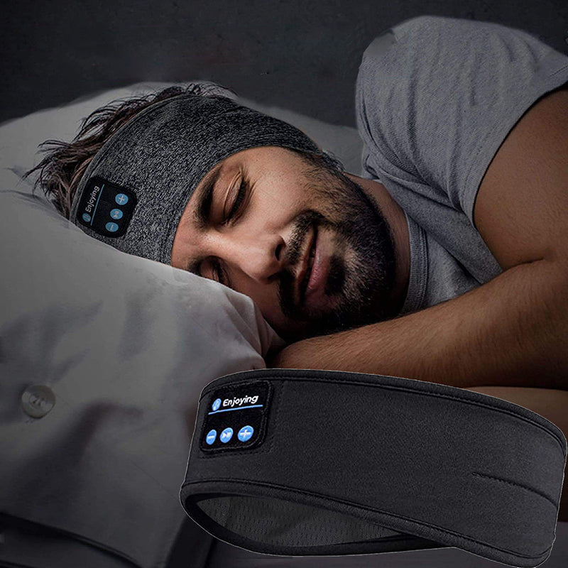 Sleeping Headband Elastic Wireless Headphones Music Eye Mask