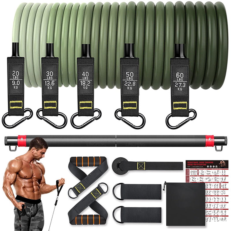 5-Piece Fitness Resistance Band Set