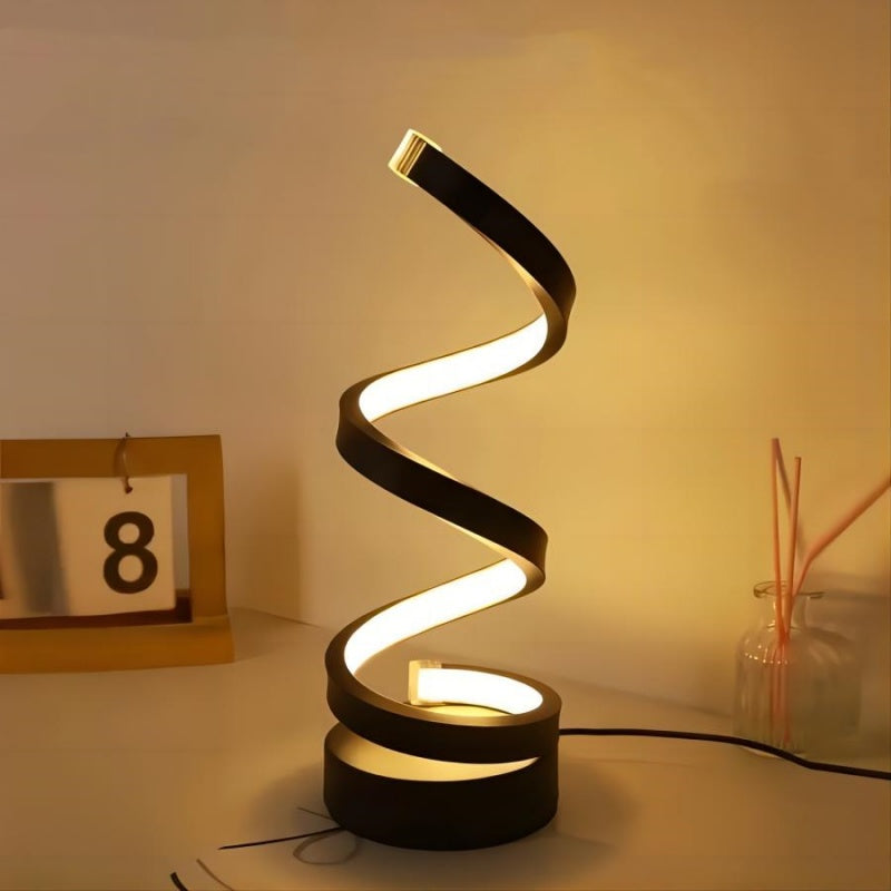 Modern Spiral Dimmable LED Table Lamp