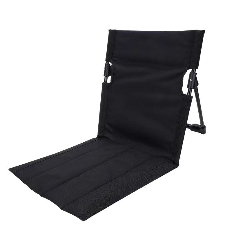 Foldable Camping Chair with Backrest Cushion