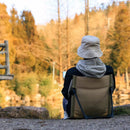 Foldable Camping Chair with Backrest Cushion