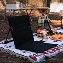 Foldable Camping Chair with Backrest Cushion