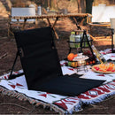 Foldable Camping Chair with Backrest Cushion