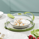 10 Inch Clear Microwave Splatter Cover with Water Steamer and Handle