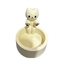 Durable High Tempe Cartoon Cute Kitten Candlestick Aromatherapy Candle Holder
