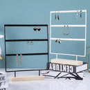 Metal 3 Layers Jewelry Storage Earring Display Holder