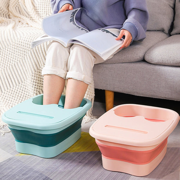 Foldable Footbath Massage Bucket for Household