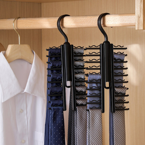 360 Degree Rotating Household Adjustable Tie Storage Rack