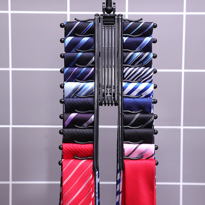 360 Degree Rotating Household Adjustable Tie Storage Rack