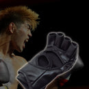 Half Finger Leather Cushion Boxing Training Gloves