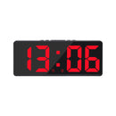 Acrylic/Mirror Voice Control Snooze Electronic LED Digital Alarm Clock - Powered By Battery