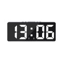 Acrylic/Mirror Voice Control Snooze Electronic LED Digital Alarm Clock - Powered By Battery