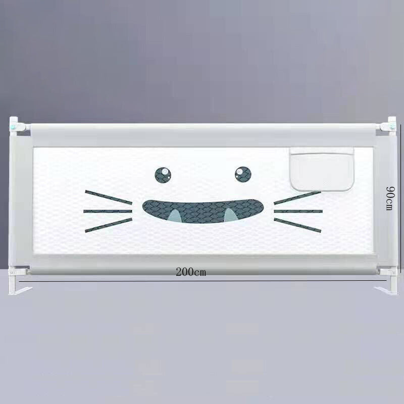 90CM Height Bed Rail BedRail Adjustable Folding Kids Safety Cot Guard Protecter