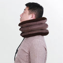 3 Layers Neck Corrector Air Inflatable Cervical Vertebra Traction Soft Brace Pillow