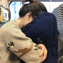 Portable Chin Support Inflatable Travel Neck Pillow Office Nap Rest Support Pillow