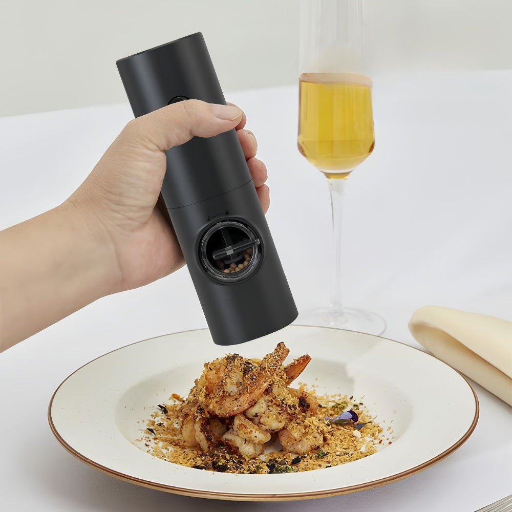 Coarseness Adjustable Refillable Electric Salt And Pepper Grinder