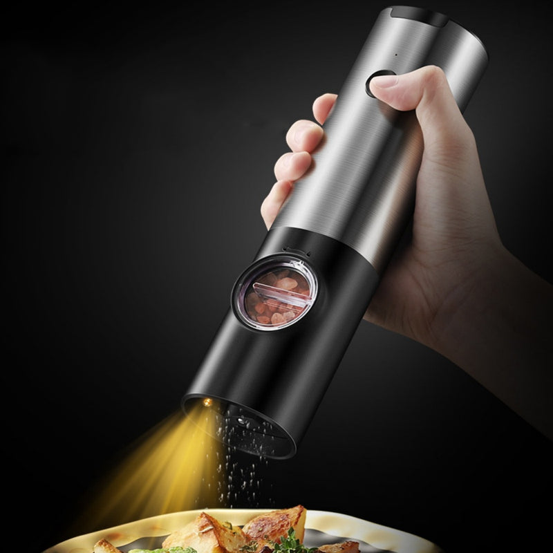 Coarseness Adjustable Refillable Electric Salt And Pepper Grinder