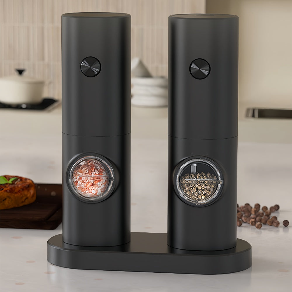 Coarseness Adjustable Refillable Electric Salt And Pepper Grinder