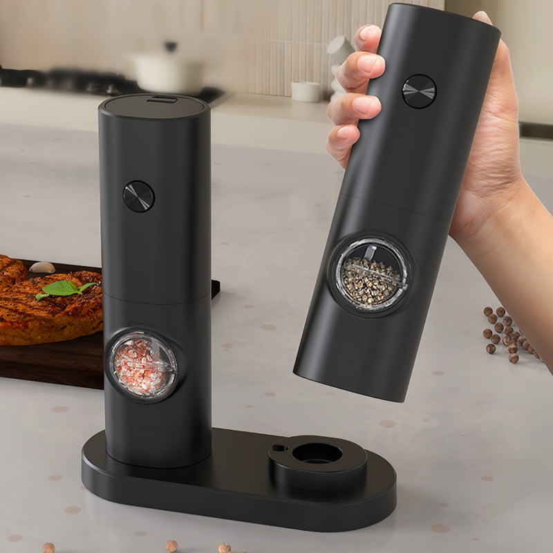 Coarseness Adjustable Refillable Electric Salt And Pepper Grinder