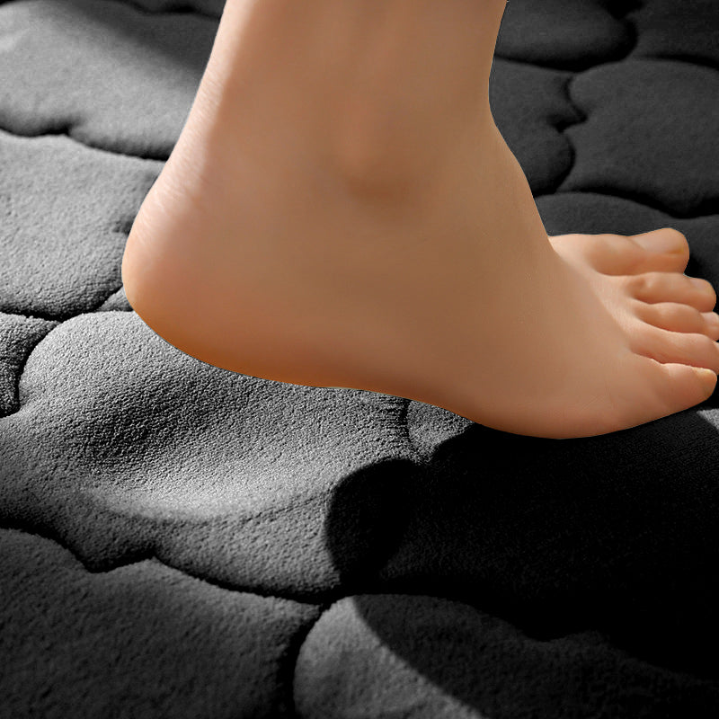 Coral Velvet Bedroom Sponge Carpet Anti-slip Bath Mat