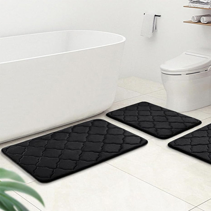 Coral Velvet Bedroom Sponge Carpet Anti-slip Bath Mat