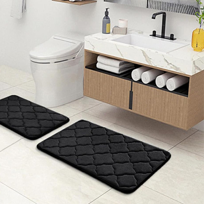 Coral Velvet Bedroom Sponge Carpet Anti-slip Bath Mat