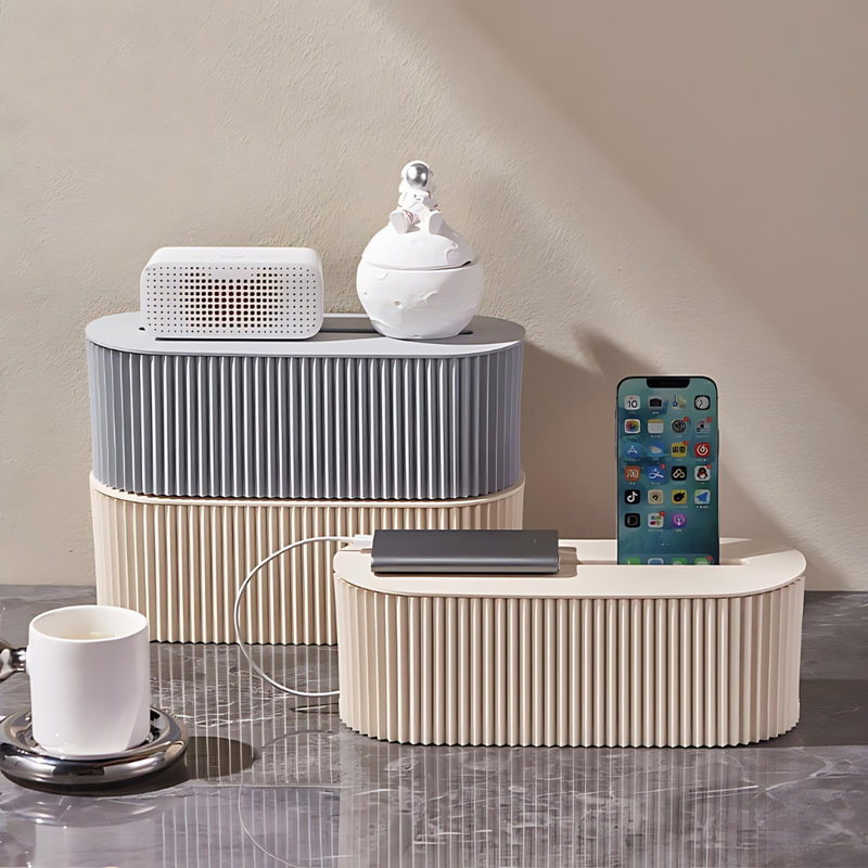 Nordic Plug Board Storage Box Cable Wire Organizer Case