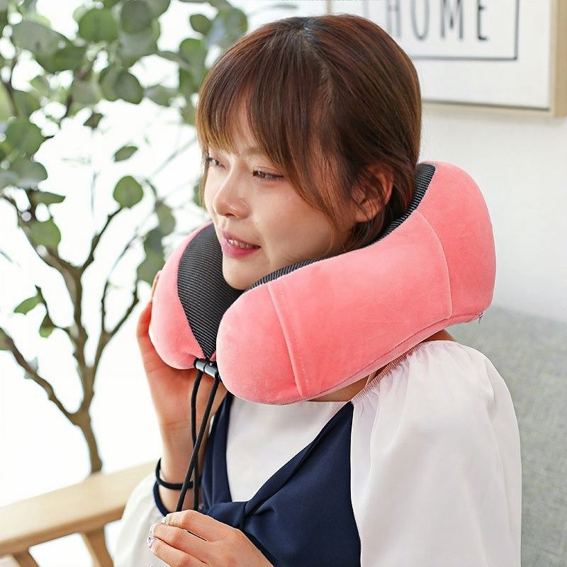 Soft Travel Pillow U Shaped Travel Memory Foam Neck Cushion