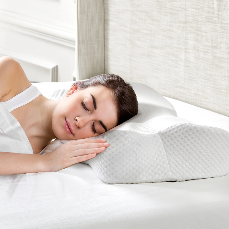 Cervical Pillow Ergonomic Contour Memory Foam Orthopedic Bed Pillow Neck Support