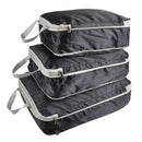 3Pcs Compressible Travel Storage Bag Suitcase Packing Cubes