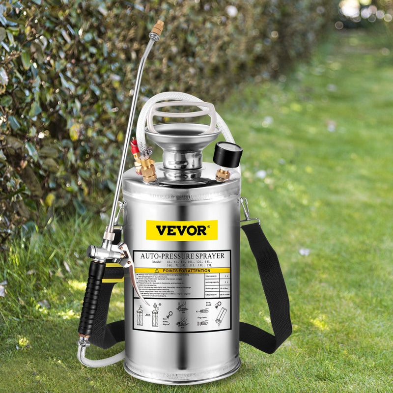 Stainless Steel Sprayer 6L Household Gardening and Floor Cleaning Sprayer_0